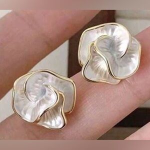 Gold&Silver Floral Earrings